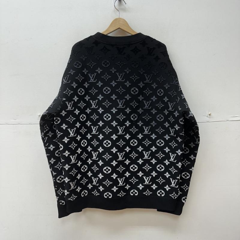 ルイヴィトン LOUIS VUITTON トレーナー 長袖 23SS 総柄 グラデーション モノグラム スウェット トレーナー RM231Q I06 HOY41W 5L - 黒 / ブラック / black メンズ USED 古着 中古 50127778