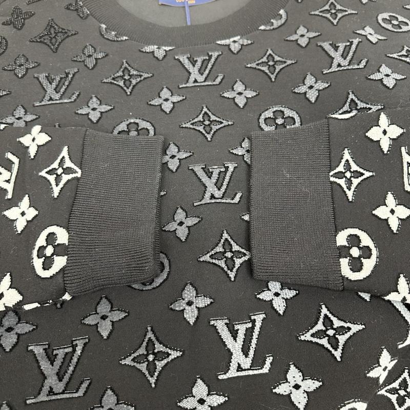 ルイヴィトン LOUIS VUITTON トレーナー 長袖 23SS 総柄 グラデーション モノグラム スウェット トレーナー RM231Q I06 HOY41W 5L - 黒 / ブラック / black メンズ USED 古着 中古 50127778