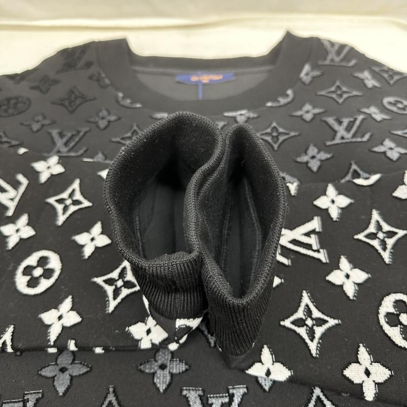ルイヴィトン LOUIS VUITTON トレーナー 長袖 23SS 総柄 グラデーション モノグラム スウェット トレーナー RM231Q I06 HOY41W 5L - 黒 / ブラック / black メンズ USED 古着 中古 50127778