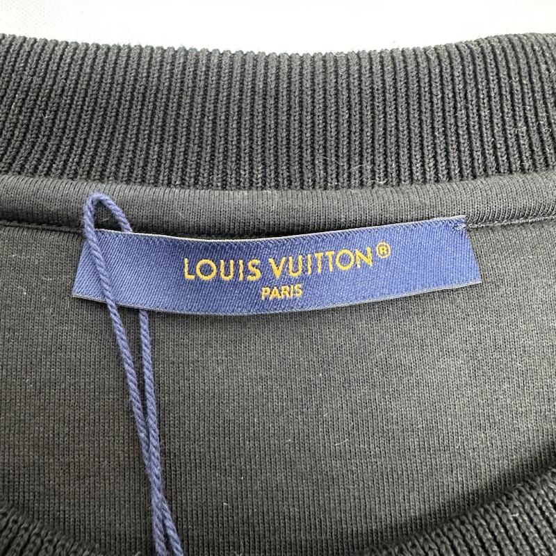 ルイヴィトン LOUIS VUITTON トレーナー 長袖 23SS 総柄 グラデーション モノグラム スウェット トレーナー RM231Q I06 HOY41W 5L - 黒 / ブラック / black メンズ USED 古着 中古 50127778