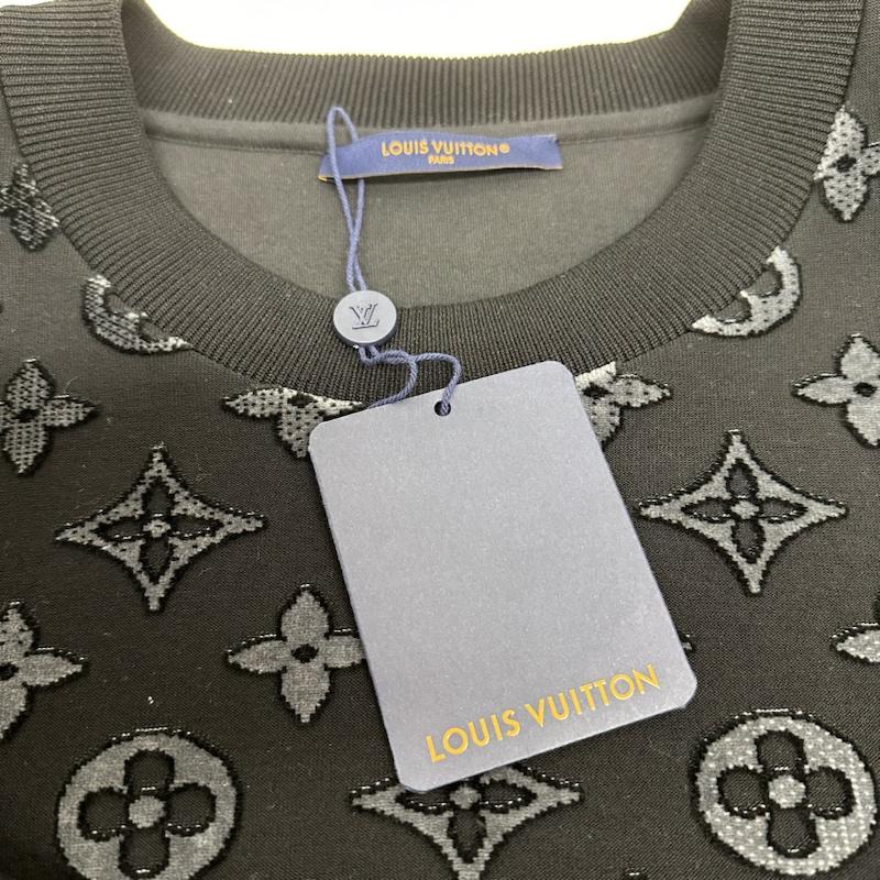 ルイヴィトン LOUIS VUITTON トレーナー 長袖 23SS 総柄 グラデーション モノグラム スウェット トレーナー RM231Q I06 HOY41W 5L - 黒 / ブラック / black メンズ USED 古着 中古 50127778