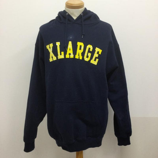 エクストララージ XLARGE パーカー 長袖 ペイズリーロゴパーカー/L/コットン/NVY/101214012020/長袖パーカー L ロゴ、文字 紺 / ネイビー / navy メンズ USED 古着 中古 50127849