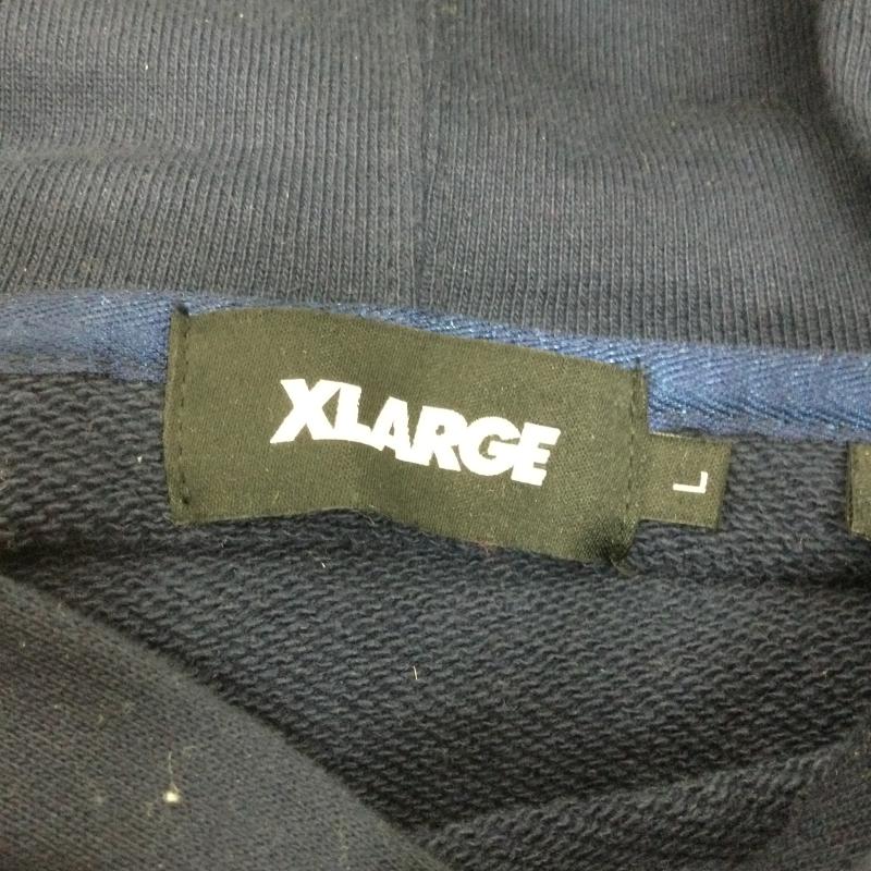 エクストララージ XLARGE パーカー 長袖 ペイズリーロゴパーカー/L/コットン/NVY/101214012020/長袖パーカー L ロゴ、文字 紺 / ネイビー / navy メンズ USED 古着 中古 50127849