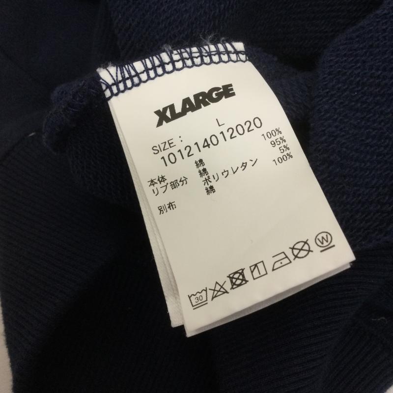 エクストララージ XLARGE パーカー 長袖 ペイズリーロゴパーカー/L/コットン/NVY/101214012020/長袖パーカー L ロゴ、文字 紺 / ネイビー / navy メンズ USED 古着 中古 50127849