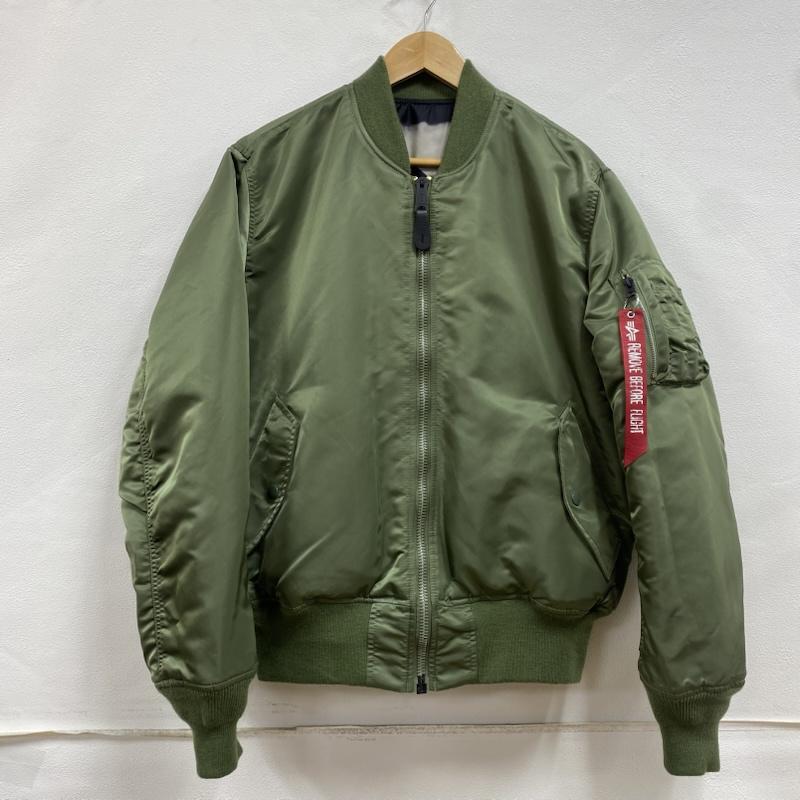 アルファ インダストリー Alpha Industries ジャケット、上着 フライトジャケット MA-1 フライトジャケット 0615-00-573-8335 フォトプリント TA0411-9003 リバーシブル 2WAY M 総柄 カーキ / カーキ / khaki メンズ USED 古着 中古 50127897