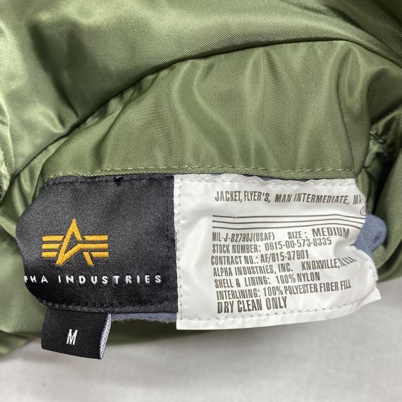 アルファ インダストリー Alpha Industries ジャケット、上着 フライトジャケット MA-1 フライトジャケット 0615-00-573-8335 フォトプリント TA0411-9003 リバーシブル 2WAY M 総柄 カーキ / カーキ / khaki メンズ USED 古着 中古 50127897