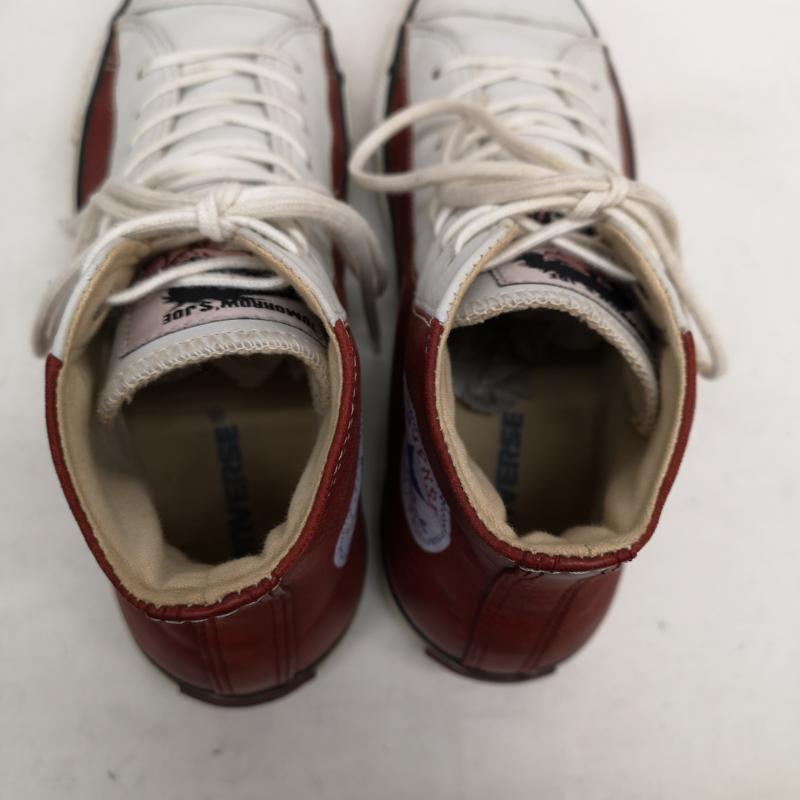 コンバース CONVERSE スニーカー スニーカー converse ALL STAR JOE オールスター レザー スニーカー あしたのジョー 1S981 26.0cm 白 / ホワイト / white X 赤 / レッド / red X 茶 / ブラウン / brown メンズ USED 古着 中古 50127903