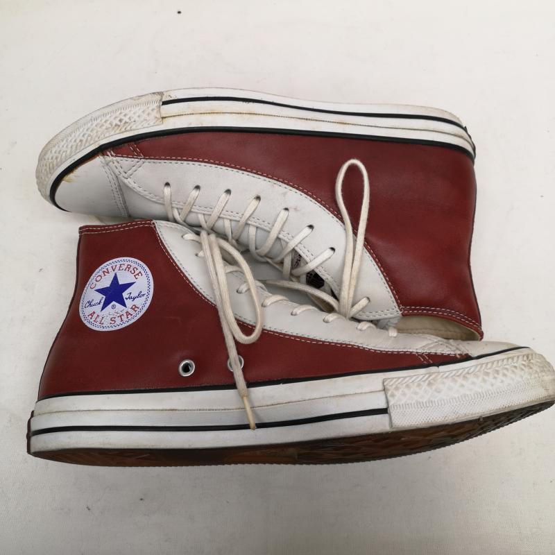 コンバース CONVERSE スニーカー スニーカー converse ALL STAR JOE オールスター レザー スニーカー あしたのジョー 1S981 26.0cm 白 / ホワイト / white X 赤 / レッド / red X 茶 / ブラウン / brown メンズ USED 古着 中古 50127903