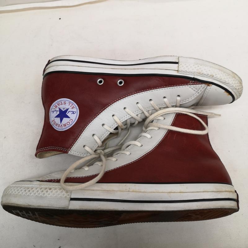 コンバース CONVERSE スニーカー スニーカー converse ALL STAR JOE オールスター レザー スニーカー あしたのジョー 1S981 26.0cm 白 / ホワイト / white X 赤 / レッド / red X 茶 / ブラウン / brown メンズ USED 古着 中古 50127903