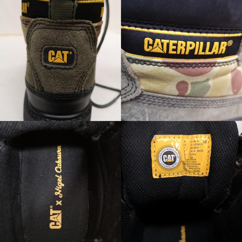 ナイジェルケーボン Nigel Cabourn ブーツ 一般 22AW CAT FOOTWEAR 迷彩 カモフラ ワーク ブーツ 26.0cm オリーブグリーン / オリーブグリーン / メンズ USED 古着 中古 50127908