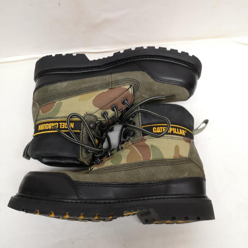 ナイジェルケーボン Nigel Cabourn ブーツ 一般 22AW CAT FOOTWEAR 迷彩 カモフラ ワーク ブーツ 26.0cm オリーブグリーン / オリーブグリーン / メンズ USED 古着 中古 50127908