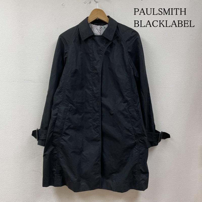 ポールスミスブラックレーベル PAULSMITHBLACKLABEL コート トレンチコート ステンカラー コート ジャケット ボタン トレンチ 隠しボタン 無地 黒 / ブラック / black レディース USED 古着 中古 50127935