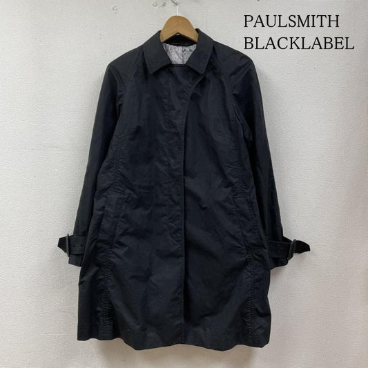 ポールスミスブラックレーベル PAULSMITHBLACKLABEL コート トレンチコート ステンカラー コート ジャケット ボタン トレンチ 隠しボタン 無地 黒 / ブラック / black レディース USED 古着 中古 50127935