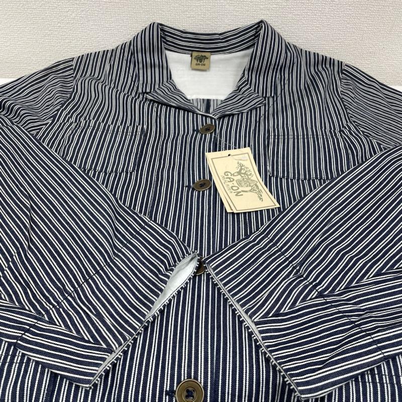 古着 USED コート コート一般 MALAIKA GA-ON ストライプ ロング コート ボタン エスニック タグ付き ストライプ 白 / ホワイト / white X 紺 / ネイビー / navy レディース USED 古着 中古 50127958