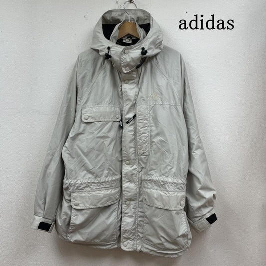 アディダス adidas ジャケット、上着 ジャンパー、ブルゾン 90s アノラックパーカー フルジップアップ ジャケット フーディー ロゴ 刺繍 0 ロゴ、文字 X 刺繍 アイボリー / アイボリー / メンズ USED 古着 中古 50128033