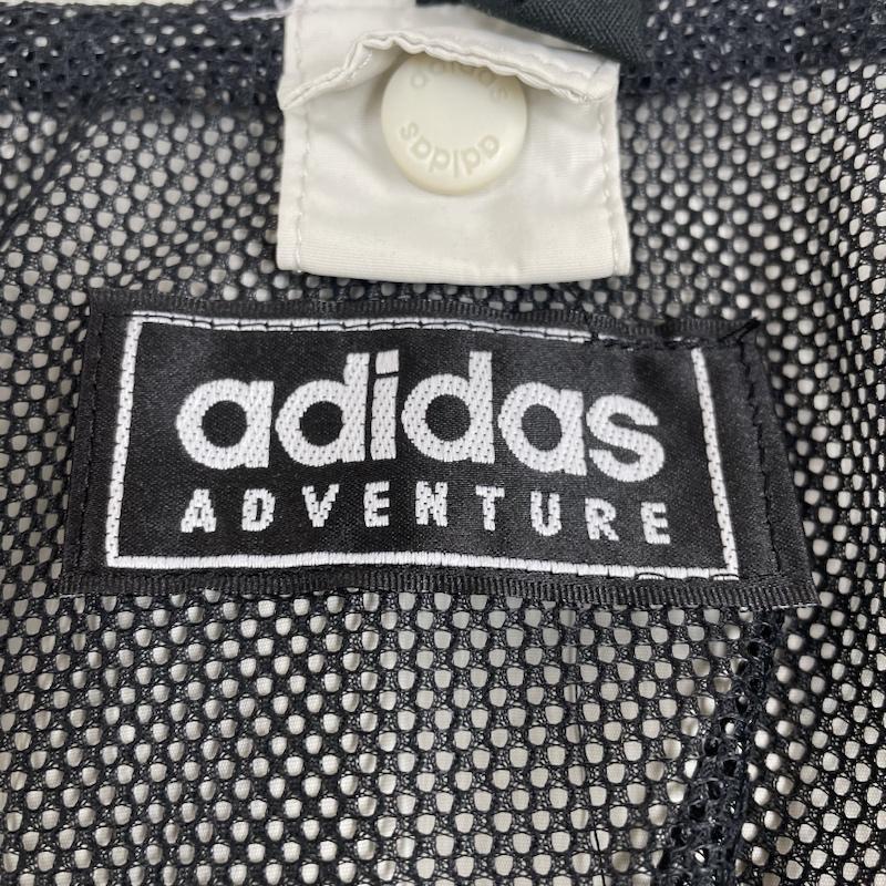 アディダス adidas ジャケット、上着 ジャンパー、ブルゾン 90s アノラックパーカー フルジップアップ ジャケット フーディー ロゴ 刺繍 0 ロゴ、文字 X 刺繍 アイボリー / アイボリー / メンズ USED 古着 中古 50128033