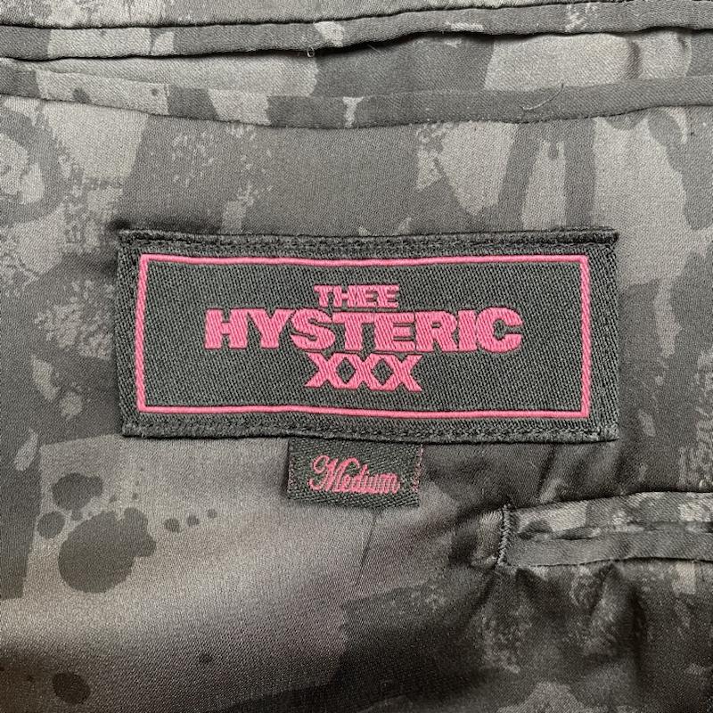 ヒステリックグラマー HYSTERIC GLAMOUR ジャケット、上着 ジャケット、ブレザー xxx ノッチドラペル テーラード ウール ジャケット ブルゾン 裏地総柄 1B M 無地 黒 / ブラック / black メンズ USED 古着 中古 50128067