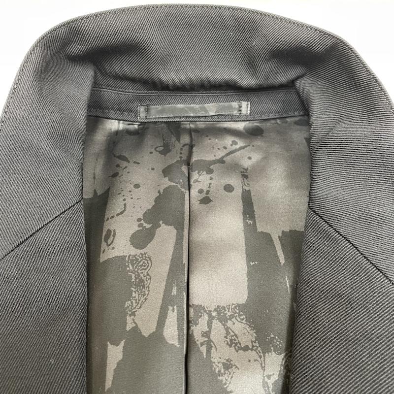 ヒステリックグラマー HYSTERIC GLAMOUR ジャケット、上着 ジャケット、ブレザー xxx ノッチドラペル テーラード ウール ジャケット ブルゾン 裏地総柄 1B M 無地 黒 / ブラック / black メンズ USED 古着 中古 50128067
