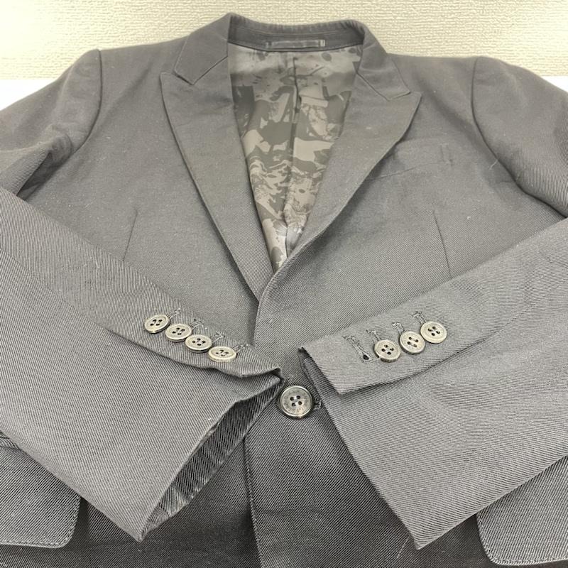 ヒステリックグラマー HYSTERIC GLAMOUR ジャケット、上着 ジャケット、ブレザー xxx ノッチドラペル テーラード ウール ジャケット ブルゾン 裏地総柄 1B M 無地 黒 / ブラック / black メンズ USED 古着 中古 50128067