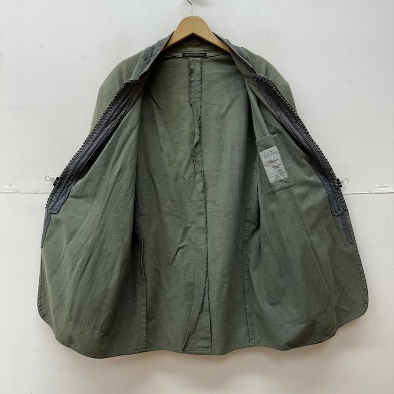 ヨウジヤマモトプールオム Yohji Yamamoto POUR HOMME ジャケット、上着 ジャンパー、ブルゾン 95ss バンドカラー マオカラー ジャケット 装飾 HB-J86-096 M カーキ / カーキ / khaki メンズ USED 古着 中古 50128085