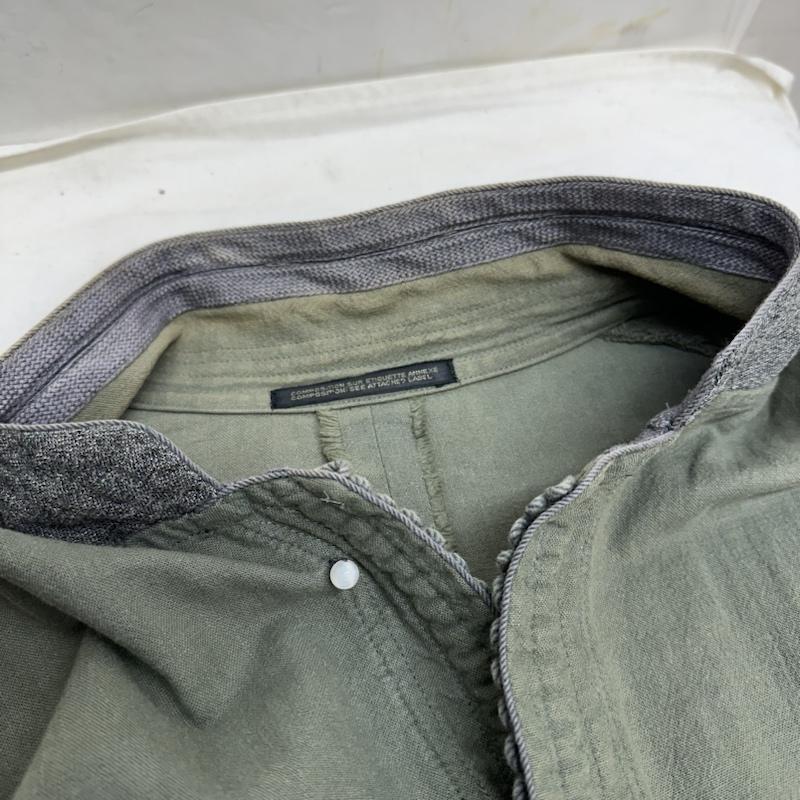 ヨウジヤマモトプールオム Yohji Yamamoto POUR HOMME ジャケット、上着 ジャンパー、ブルゾン 95ss バンドカラー マオカラー ジャケット 装飾 HB-J86-096 M カーキ / カーキ / khaki メンズ USED 古着 中古 50128085