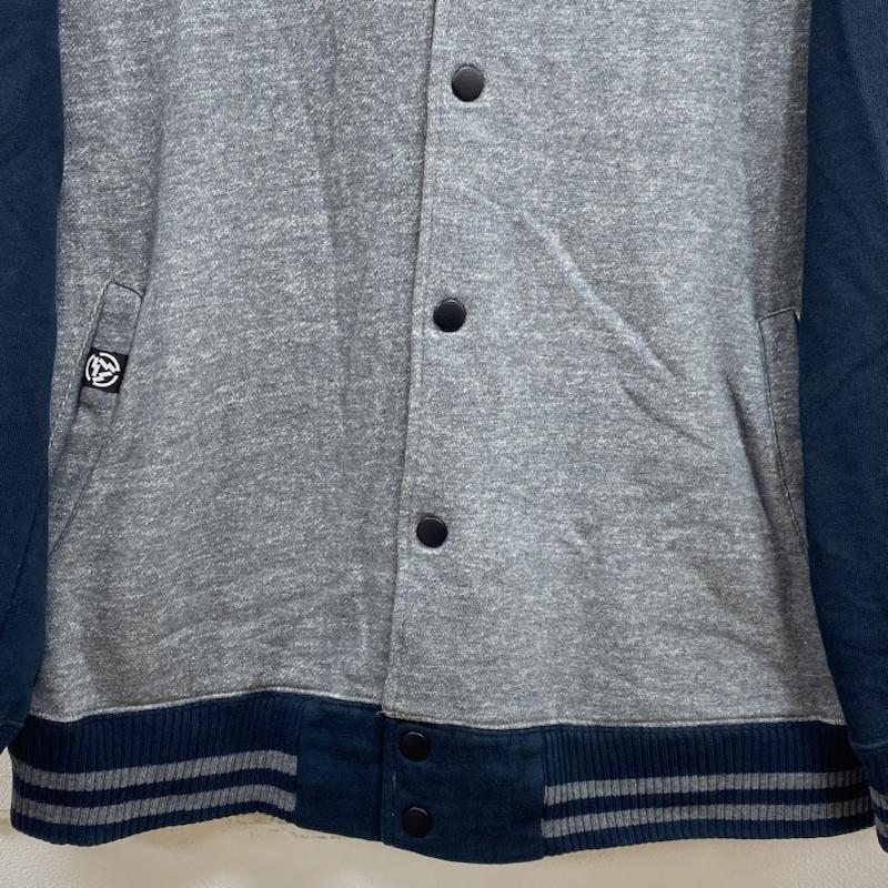 古着 USED パーカー 長袖 SHOP SAMS サムズ heavy metal works スナップ フーディー パーカー XL ロゴ、文字 X プリント X 刺繍 灰 / グレー / gray X 紺 / ネイビー / navy メンズ USED 古着 中古 50128111