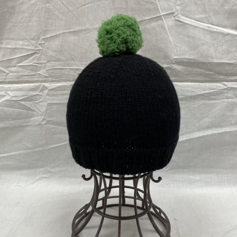 モンクレール MONCLER 帽子 ニット帽 102-09V-99042-00 96611 ニット帽 ビーニー ボンボン ウール - 黒 / ブラック / black メンズ USED 古着 中古 50128232