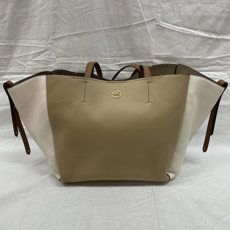 マイケルコース MICHAEL KORS トートバッグ トートバッグ 30S2G7FT3T パネル ハンドバッグ ロゴ プレート ショルダーバッグ - ベージュ / ベージュ / beige レディース USED 古着 中古 50128242