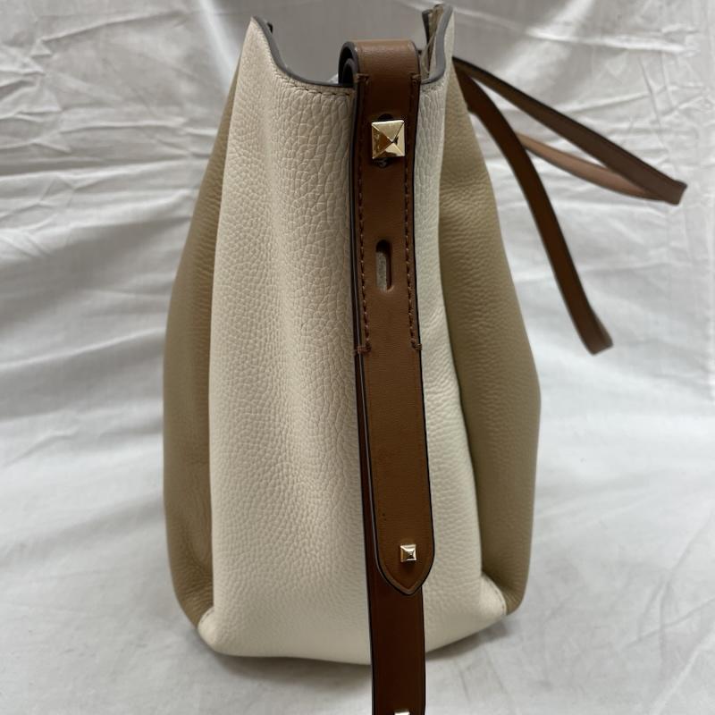 マイケルコース MICHAEL KORS トートバッグ トートバッグ 30S2G7FT3T パネル ハンドバッグ ロゴ プレート ショルダーバッグ - ベージュ / ベージュ / beige レディース USED 古着 中古 50128242