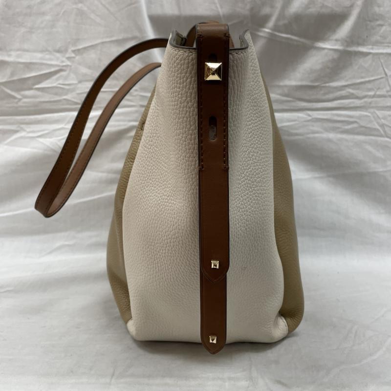 マイケルコース MICHAEL KORS トートバッグ トートバッグ 30S2G7FT3T パネル ハンドバッグ ロゴ プレート ショルダーバッグ - ベージュ / ベージュ / beige レディース USED 古着 中古 50128242