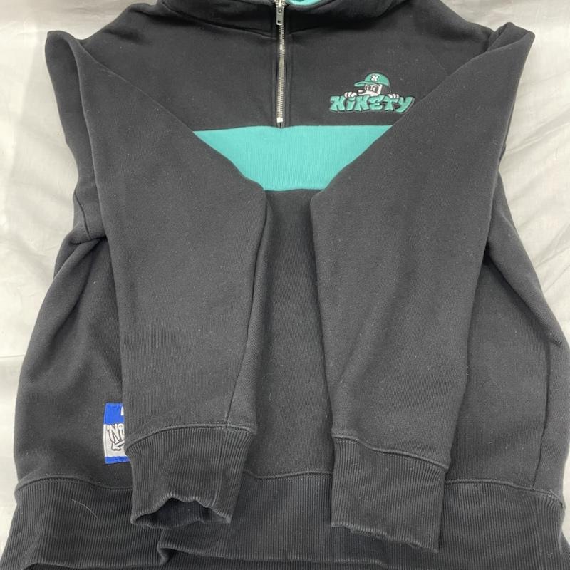 古着 USED トレーナー 長袖 9090×centimeter Half-Zip Sweat ハーフジップ スウェット L 黒 / ブラック / black メンズ USED 古着 中古 50128270