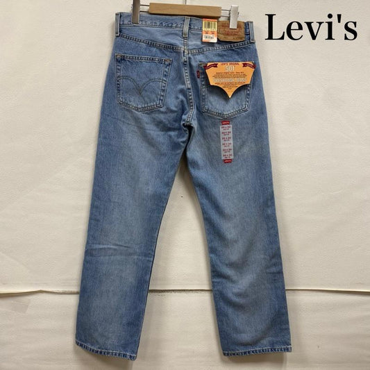 リーバイス Levi s パンツ デニム、ジーンズ デニム ジーンズ 501 コロンビア製 00 s 2002年 ボタン裏652 30インチ 水色 / ライトブルー / メンズ USED 古着 中古 50128418