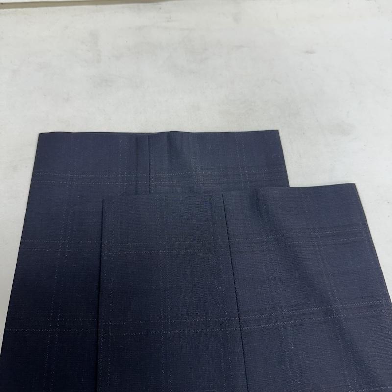 バレンシアガ BALENCIAGA パンツ スラックス Plaid Slacks Pants センタープレス チェック スラックス パンツ 486011 TWI05 48 紺 / ネイビー / navy メンズ USED 古着 中古 50128494