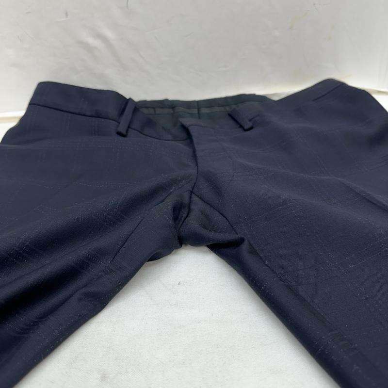 バレンシアガ BALENCIAGA パンツ スラックス Plaid Slacks Pants センタープレス チェック スラックス パンツ 486011 TWI05 48 紺 / ネイビー / navy メンズ USED 古着 中古 50128494