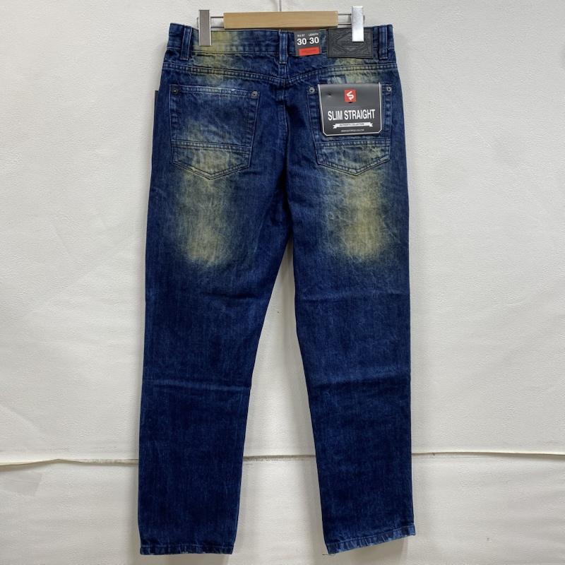 古着 USED パンツ デニム、ジーンズ SOUTHPOLE サウスポール 17121-3105 スリム ストレート クラッシュデニム ヴィンテージ加工 30インチ ダメージ加工 インディゴ / インディゴ / Indigo メンズ USED 古着 中古 50128537