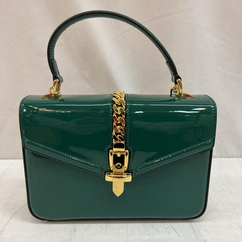 グッチ GUCCI ショルダーバッグ ショルダーバッグ シルヴィ1969 2WAY チェーン ゴールド金具 589479 - 緑 / グリーン / green レディース USED 古着 中古 50128583