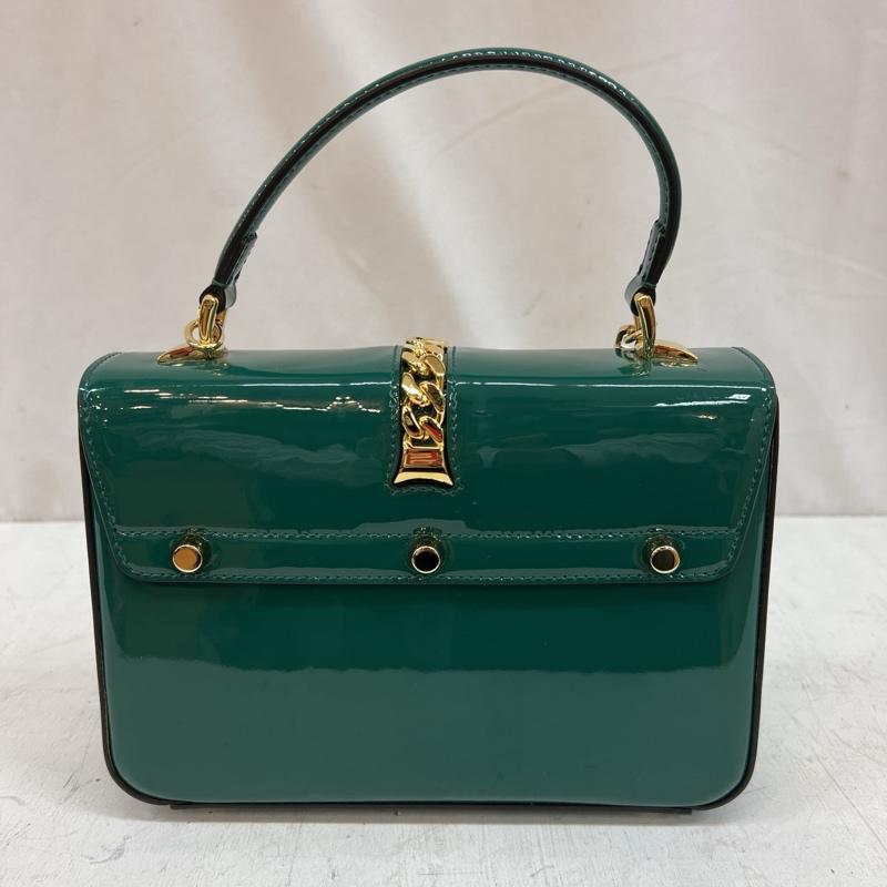 グッチ GUCCI ショルダーバッグ ショルダーバッグ シルヴィ1969 2WAY チェーン ゴールド金具 589479 - 緑 / グリーン / green レディース USED 古着 中古 50128583