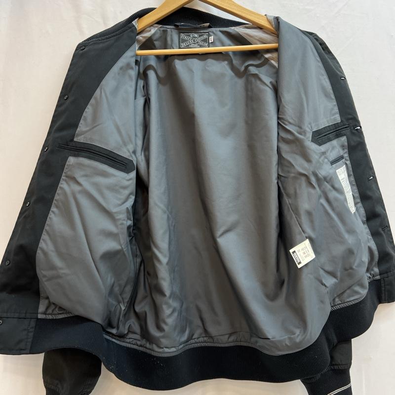 デラックス DELUXE ジャケット、上着 ジャンパー、ブルゾン 刺繍 コットン スタジャン L 黒 / ブラック / black メンズ USED 古着 中古 50128592