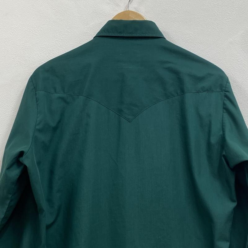 ヴィンテージ VINTAGE シャツ、ブラウス 長袖 CHUTE♯1 70’s 80 s ウェスタンシャツ ホースシュー 馬蹄 刺繍 - 刺繍 緑 / グリーン / green メンズ USED 古着 中古 50128602