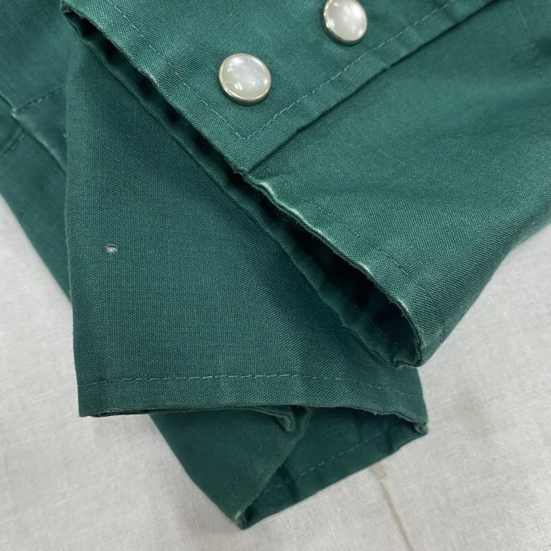 ヴィンテージ VINTAGE シャツ、ブラウス 長袖 CHUTE♯1 70’s 80 s ウェスタンシャツ ホースシュー 馬蹄 刺繍 - 刺繍 緑 / グリーン / green メンズ USED 古着 中古 50128602