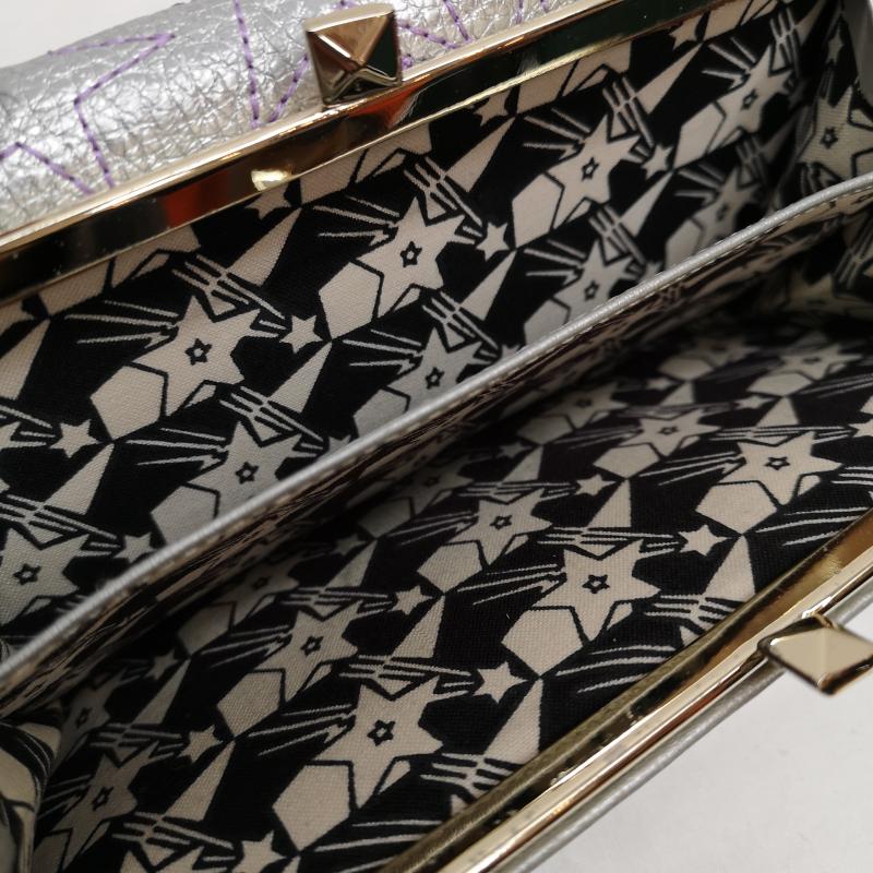 アナスイ ANNASUI 財布 長財布 オーバーザムーン 外がま口 長財布 - 銀 / シルバー / silver color レディース USED 古着 中古 50128615