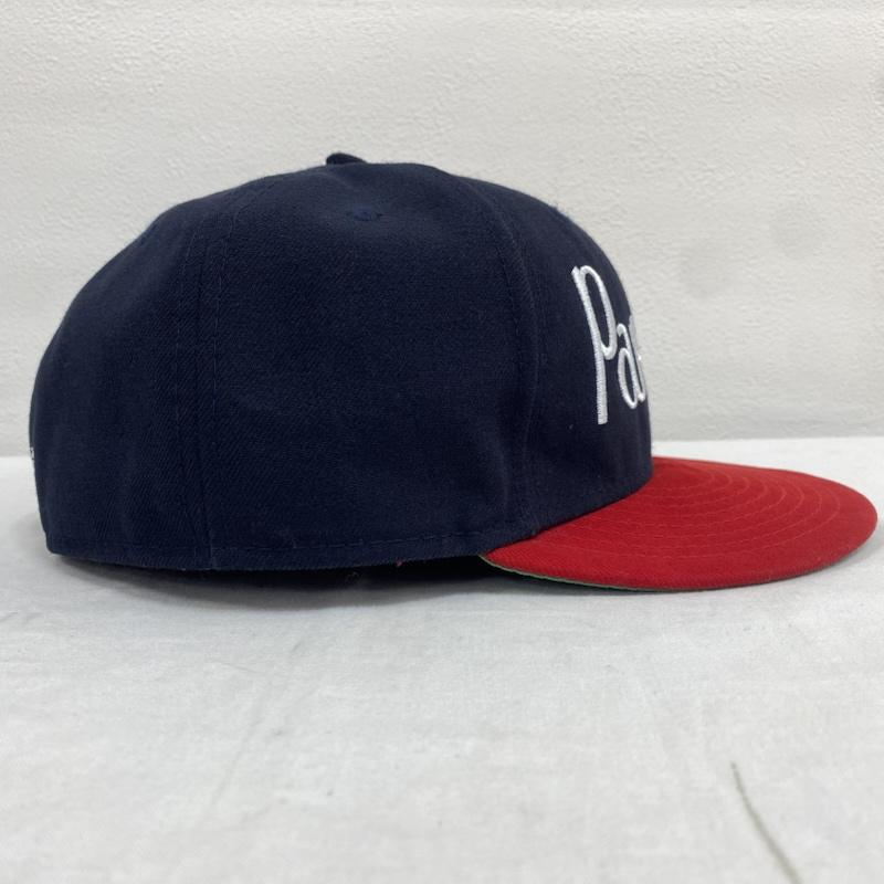 ニューエラ NEW ERA 帽子 キャップ KITSUNE TEE コラボ 別注 Parisien 59fifty MAISON KITSUNE ベースボール キャップ 57.7cm - ロゴ、文字 X 刺繍 紺 / ネイビー / navy X 赤 / レッド / red メンズ USED 古着 中古 50128631
