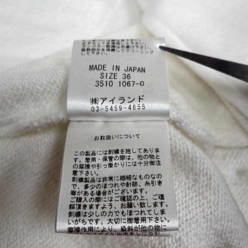 ダイアグラムグレースコンチネンタル DIAGRAMGRACECONTINENTAL パーカー 長袖 ロング ガウン カーディガン パーカー 前開き ビジュー 刺繍 36 白 / ホワイト / white レディース USED 古着 中古 50128652