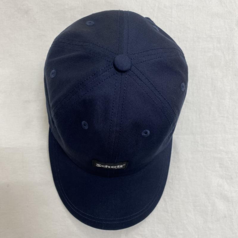 ショット schott 帽子 キャップ ワンポイント ロゴ ベーシック キャップ SC037 ベルトアジャスター - ロゴ、文字 紺 / ネイビー / navy メンズ USED 古着 中古 50128662