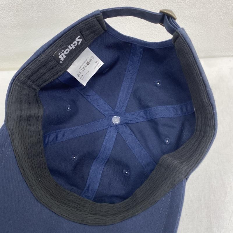 ショット schott 帽子 キャップ ワンポイント ロゴ ベーシック キャップ SC037 ベルトアジャスター - ロゴ、文字 紺 / ネイビー / navy メンズ USED 古着 中古 50128662