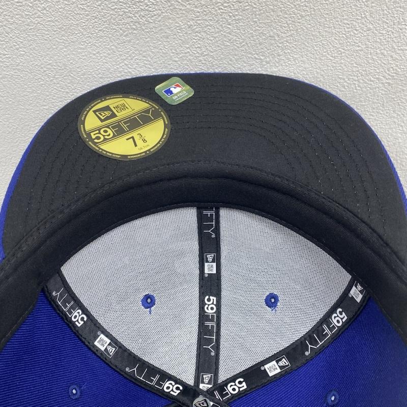 ニューエラ NEW ERA 帽子 キャップ 59FIFTY OFFICIAL ON-FIELD CAP ロサンゼルス ドジャース - ロゴ、文字 X 刺繍 青 / ブルー / blue X 白 / ホワイト / white メンズ USED 古着 中古 50128667