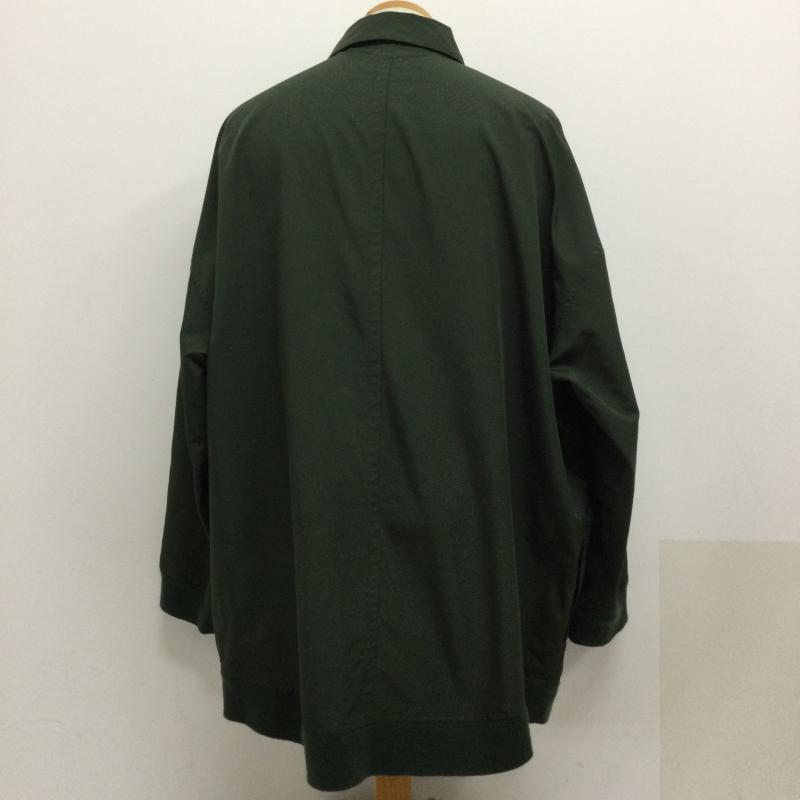 マイビューティフルランドレット my beautiful landlet シャツ、ブラウス 長袖 長袖シャツ/1/ポリエステル/グリーン/WM05-ST172051/ゆったりシルエット 1 無地 緑 / グリーン / green メンズ USED 古着 中古 50128695
