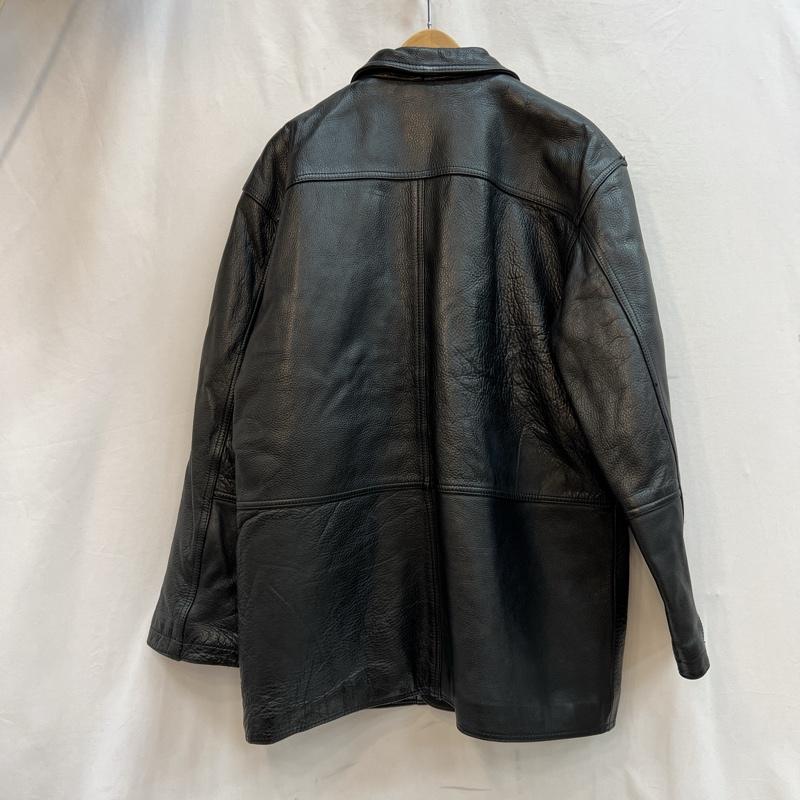 古着 USED ジャケット、上着 レザージャケット Rao 牛革 レザー カーコート ビンテージ M 黒 / ブラック / black メンズ USED 古着 中古 50128720