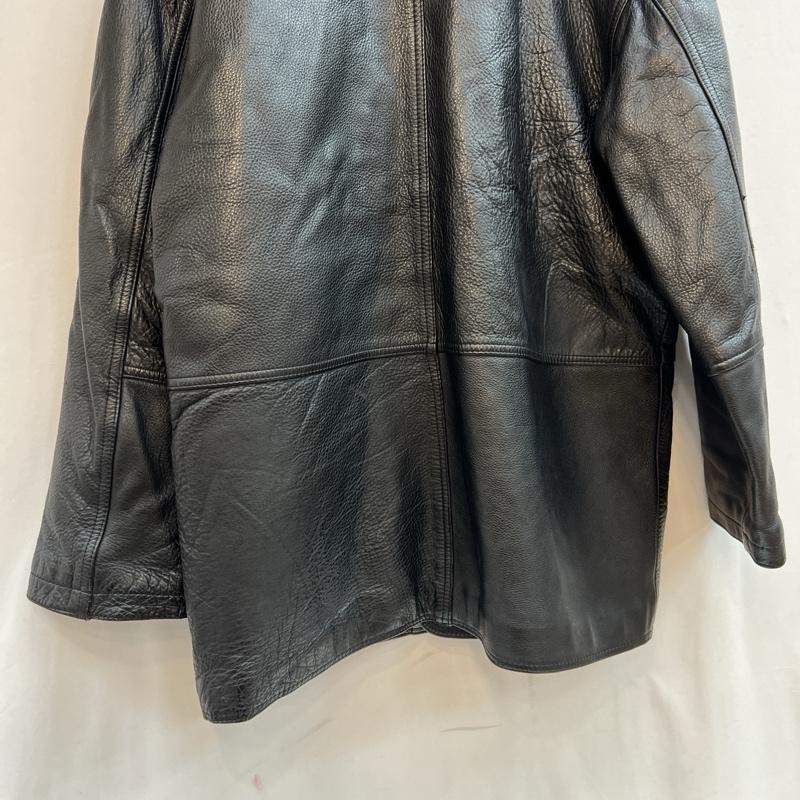 古着 USED ジャケット、上着 レザージャケット Rao 牛革 レザー カーコート ビンテージ M 黒 / ブラック / black メンズ USED 古着 中古 50128720
