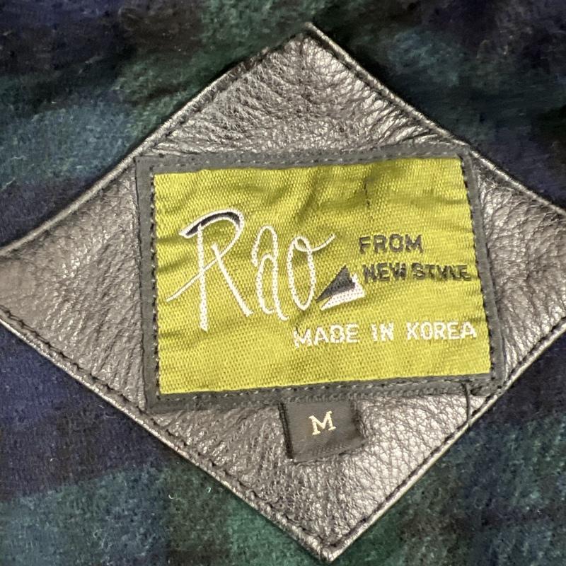 古着 USED ジャケット、上着 レザージャケット Rao 牛革 レザー カーコート ビンテージ M 黒 / ブラック / black メンズ USED 古着 中古 50128720